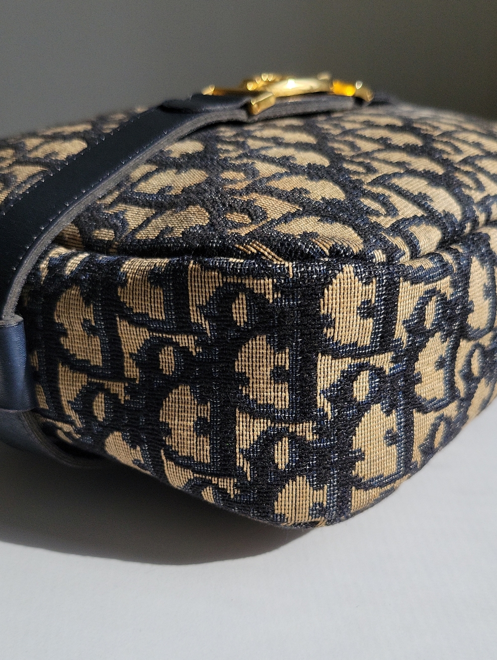Vintage Christian Dior Oblique Jacquard Shoulder Bag - Picture 7 of 16